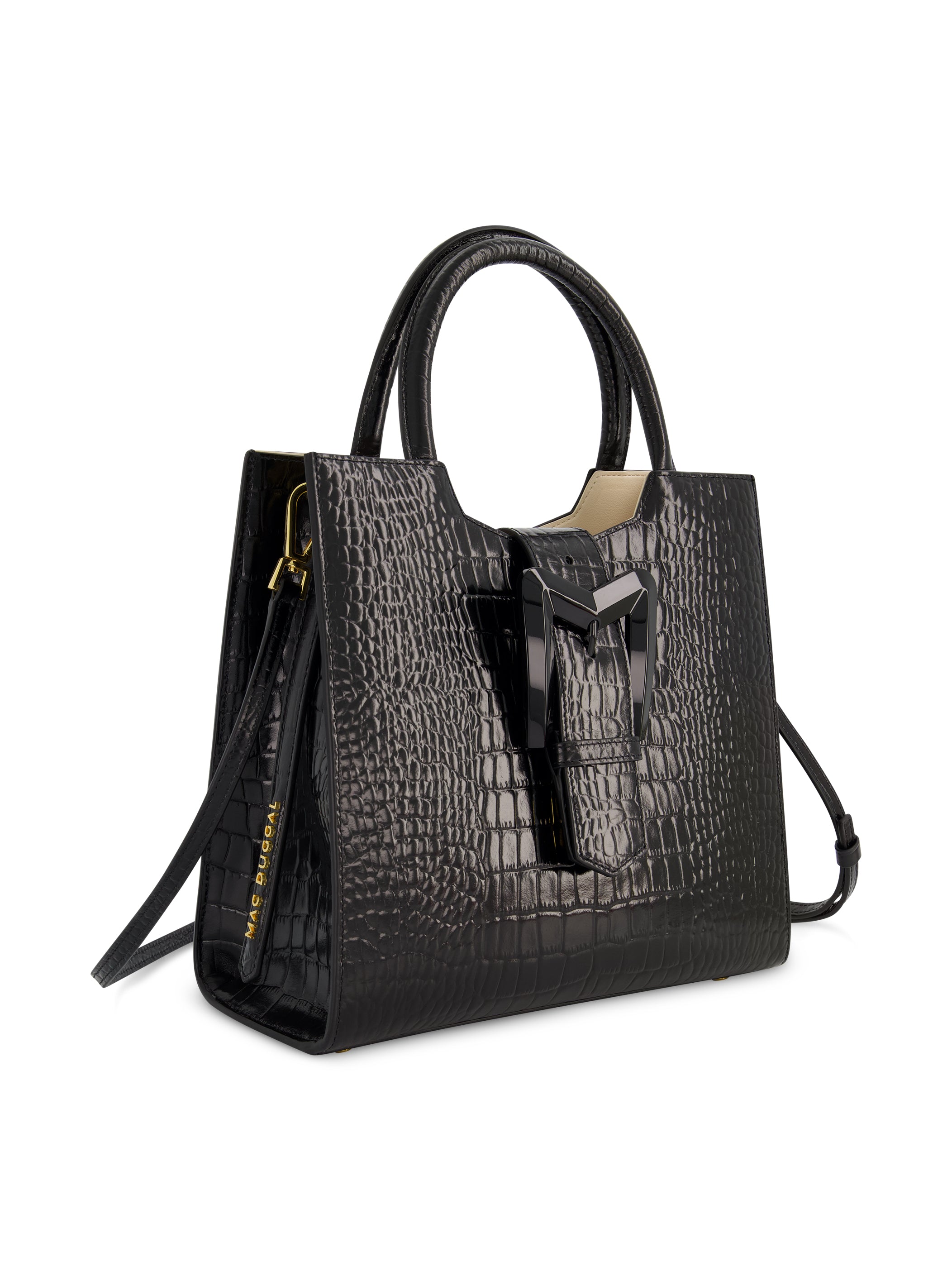 Shop Crocodile Leather Medium Tote Bag With Buckle Online