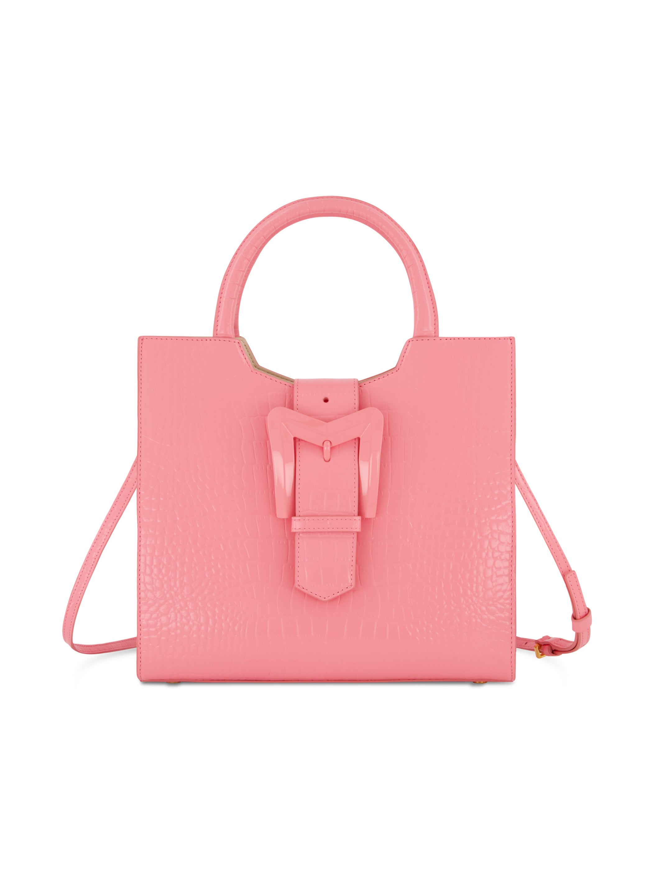 Shop Crocodile Leather Medium Tote Bag With Buckle Online