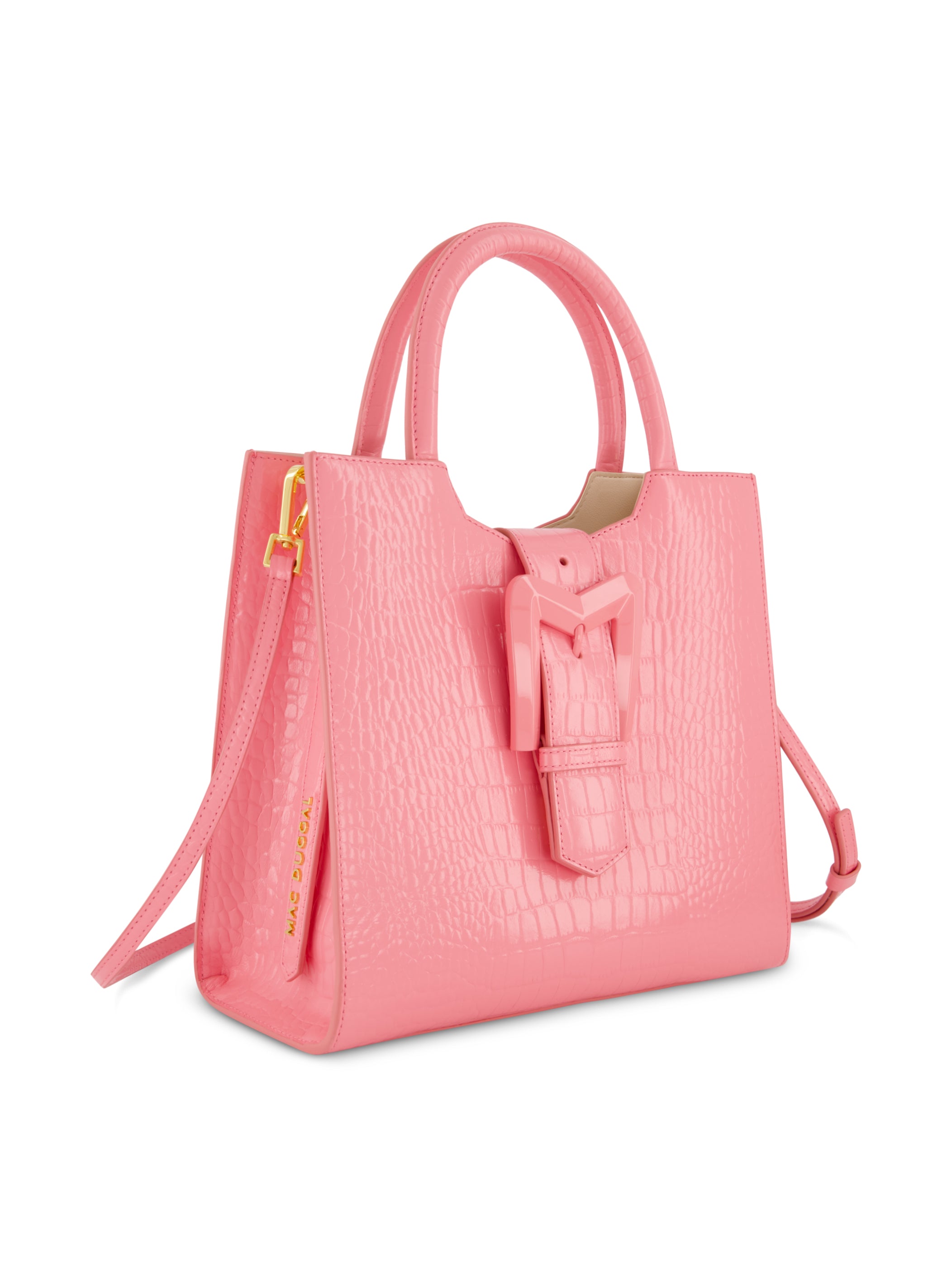 Shop Crocodile Leather Medium Tote Bag With Buckle Online