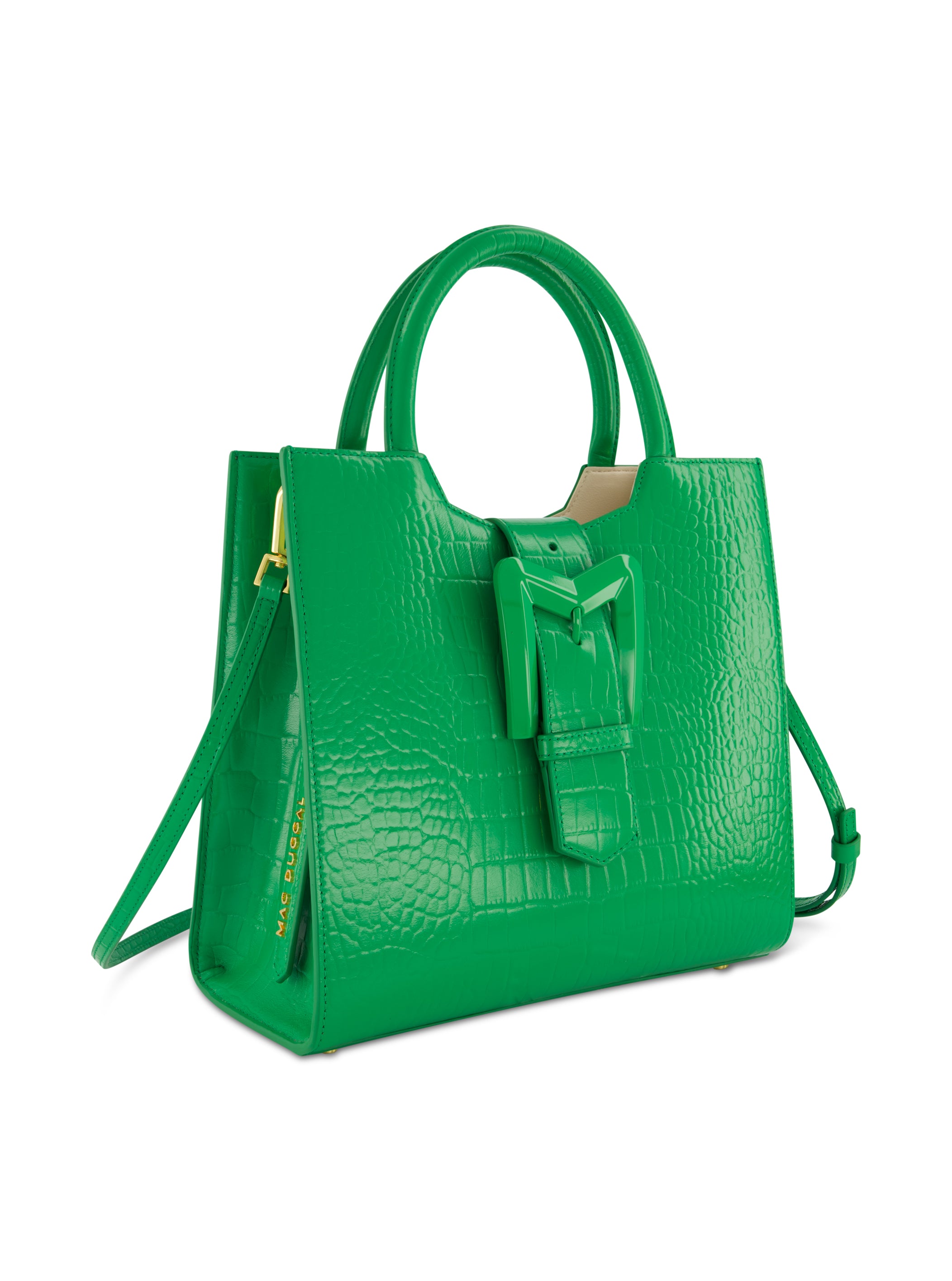 Shop Crocodile Leather Medium Tote Bag With Buckle Online