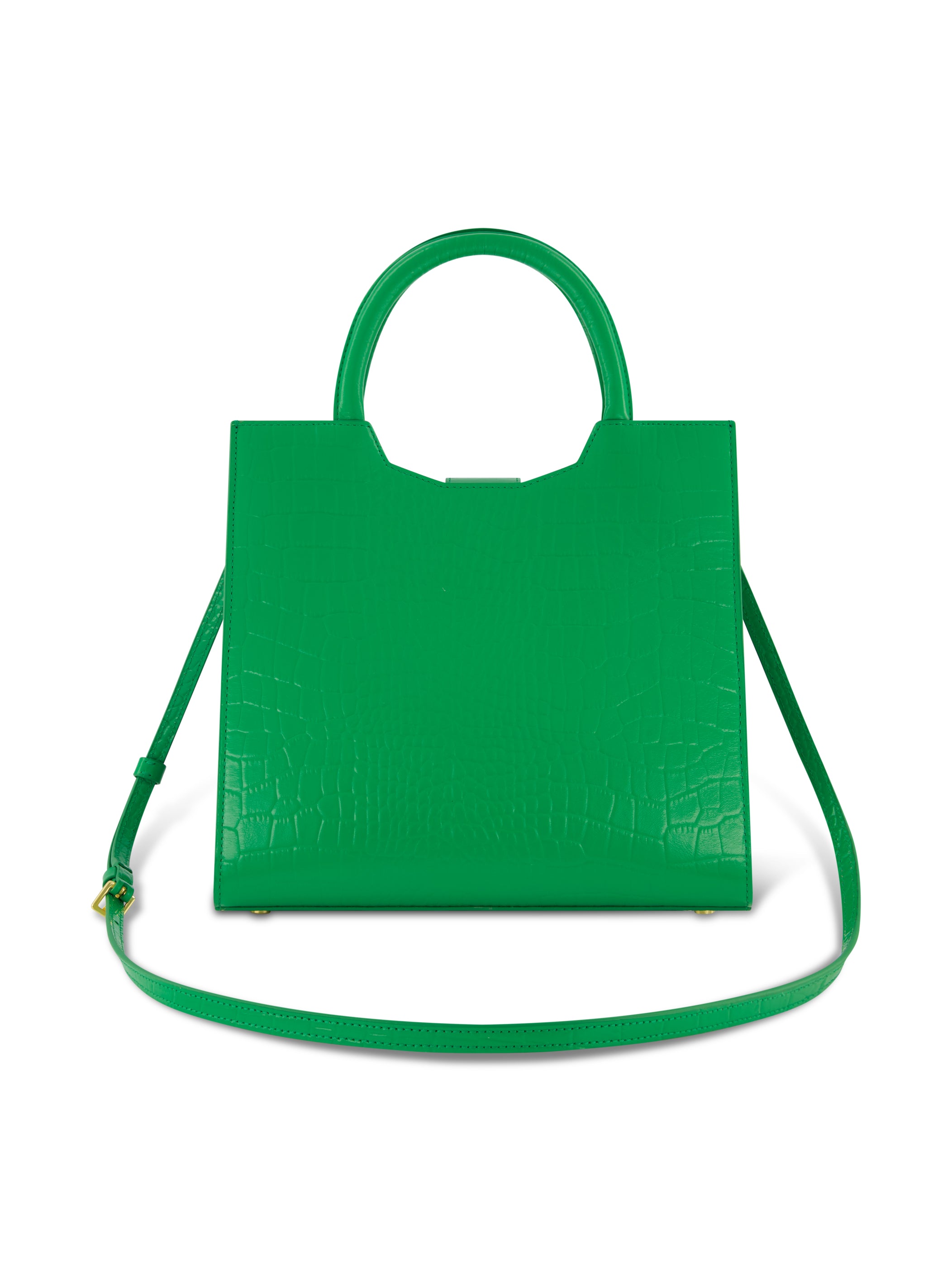 Shop Crocodile Leather Medium Tote Bag With Buckle Online