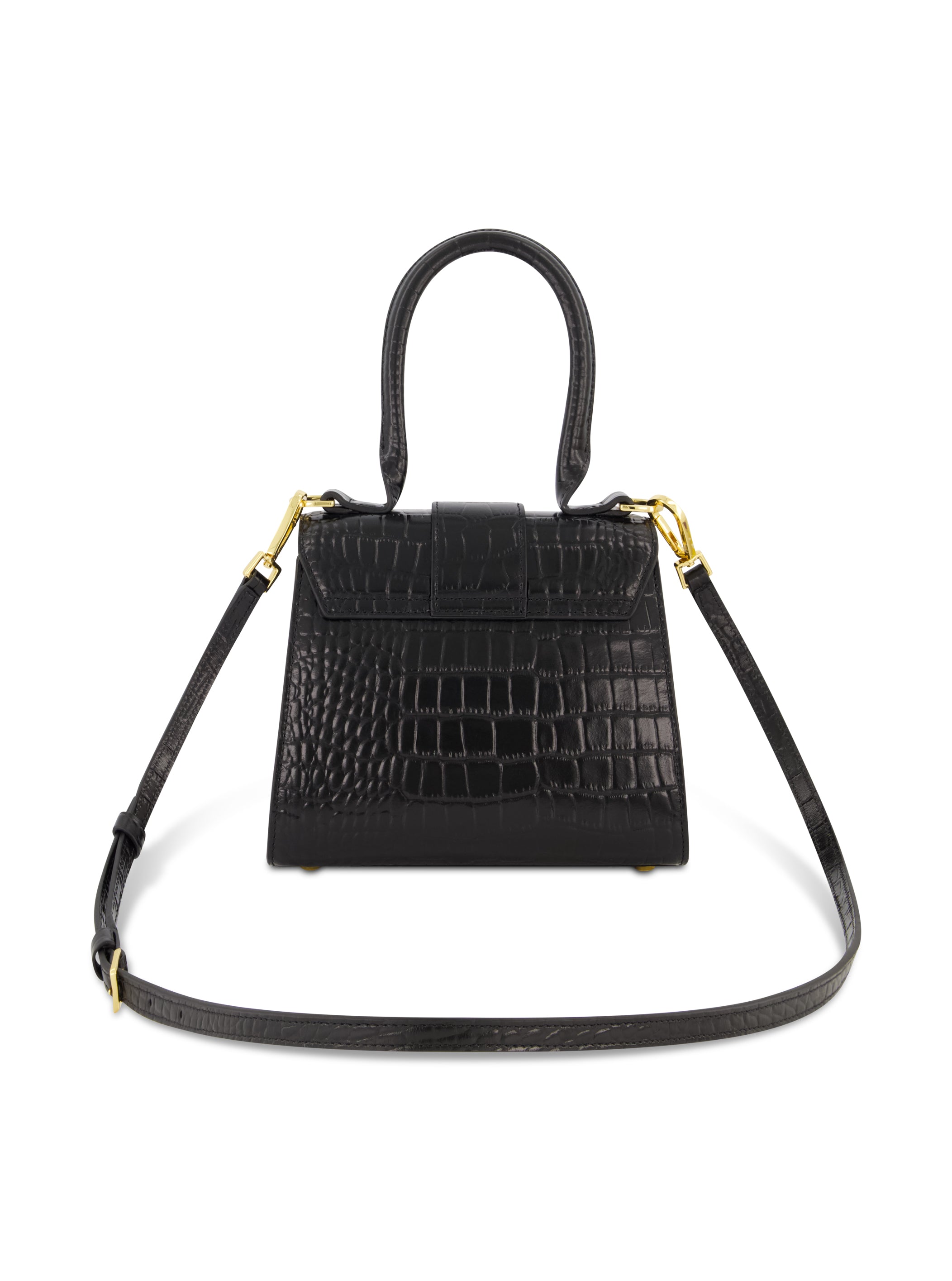 Shop Crocodile Leather Mini Handbag With Buckle Online