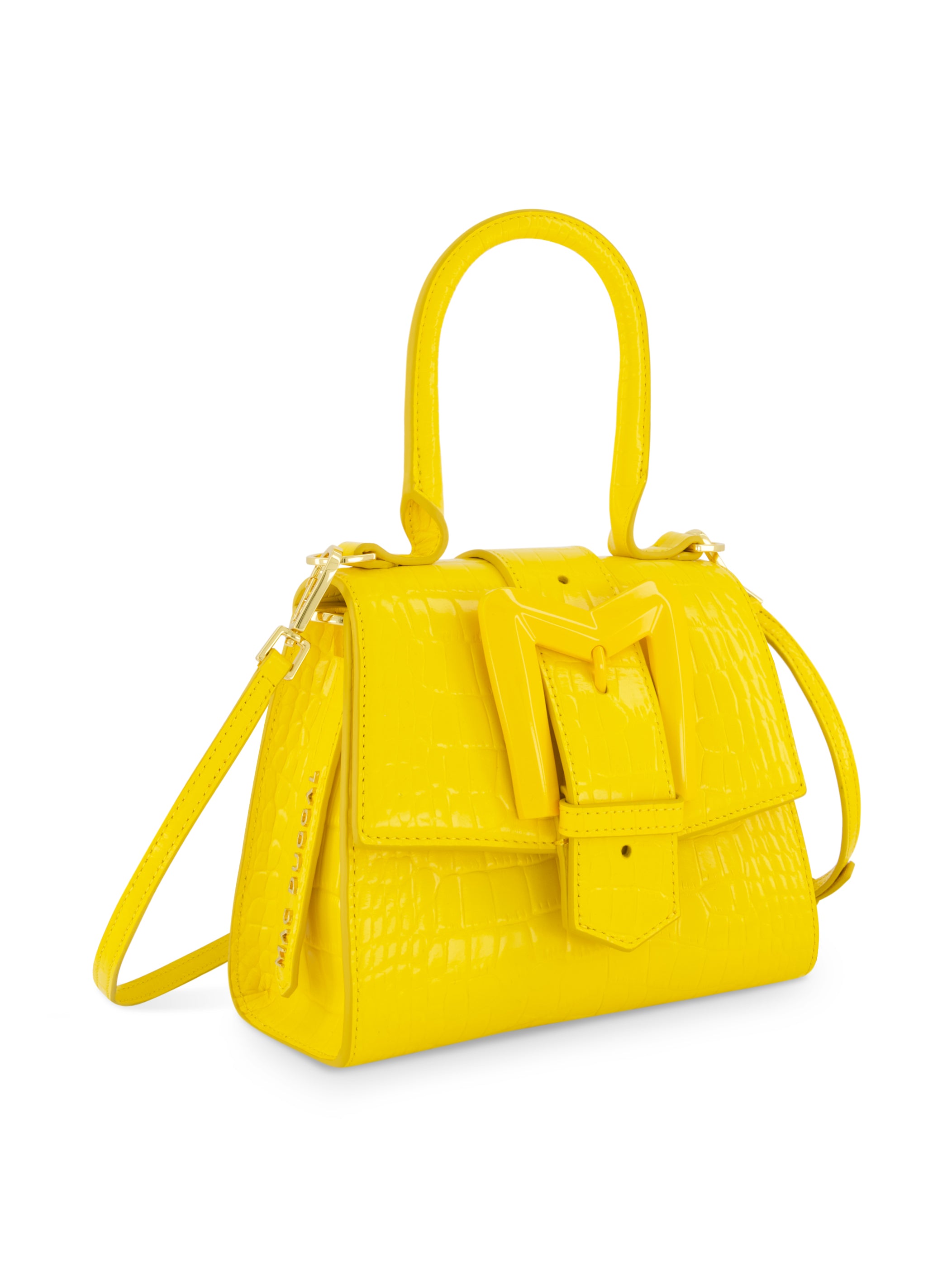 Shop Crocodile Leather Mini Handbag With Buckle Online